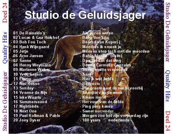 Quality Hits  Geluidsjager Deel 24 : Back